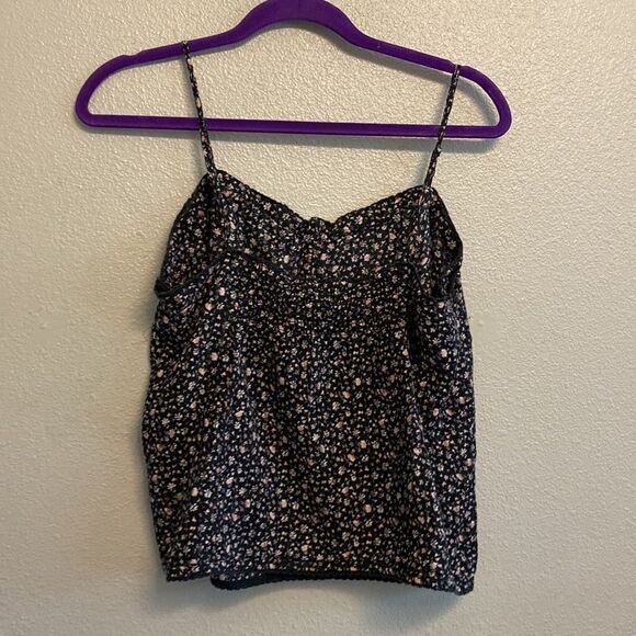 Kimchi Blue- black floral tank- Size large - Picture 7 of 9